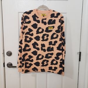 Chinatown Market Men's Long Sleeve Tee - Apricot and Black